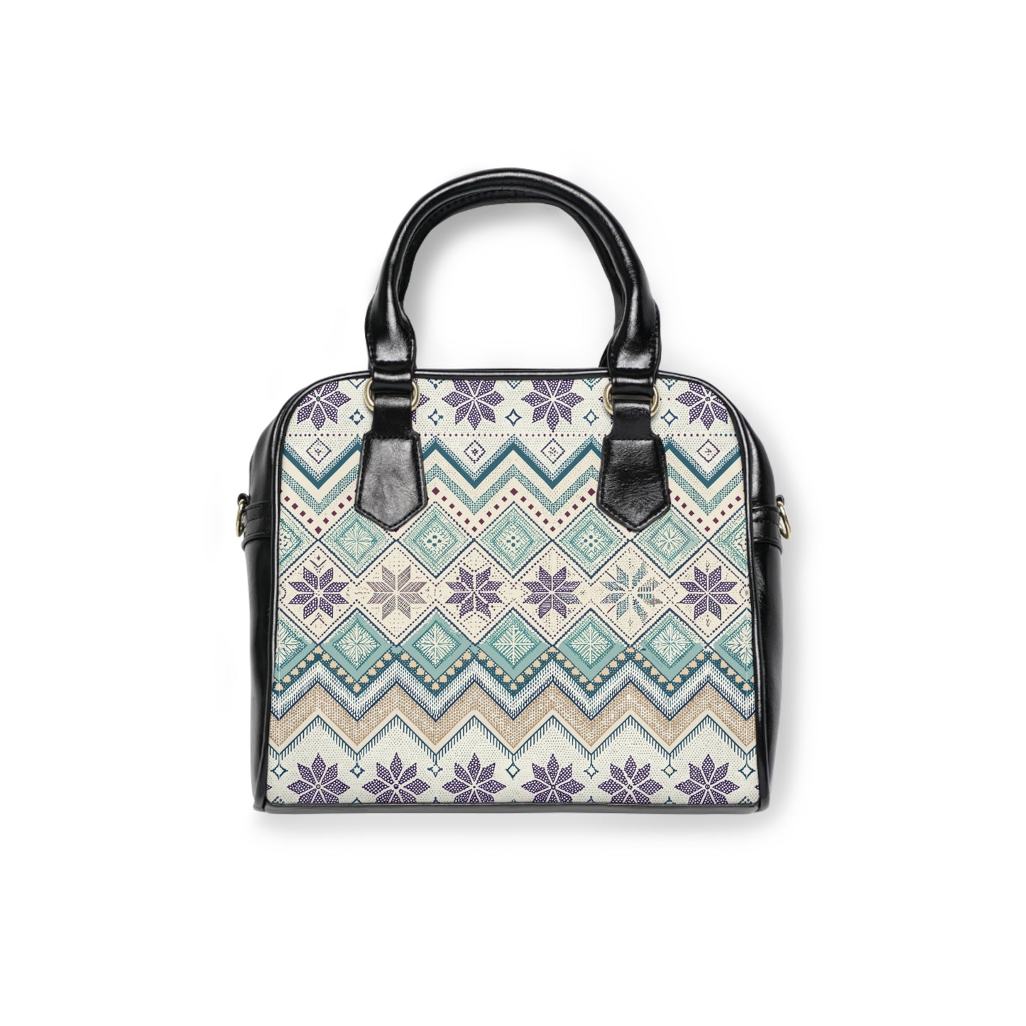 Nordic Chevron Shoulder Handbag
