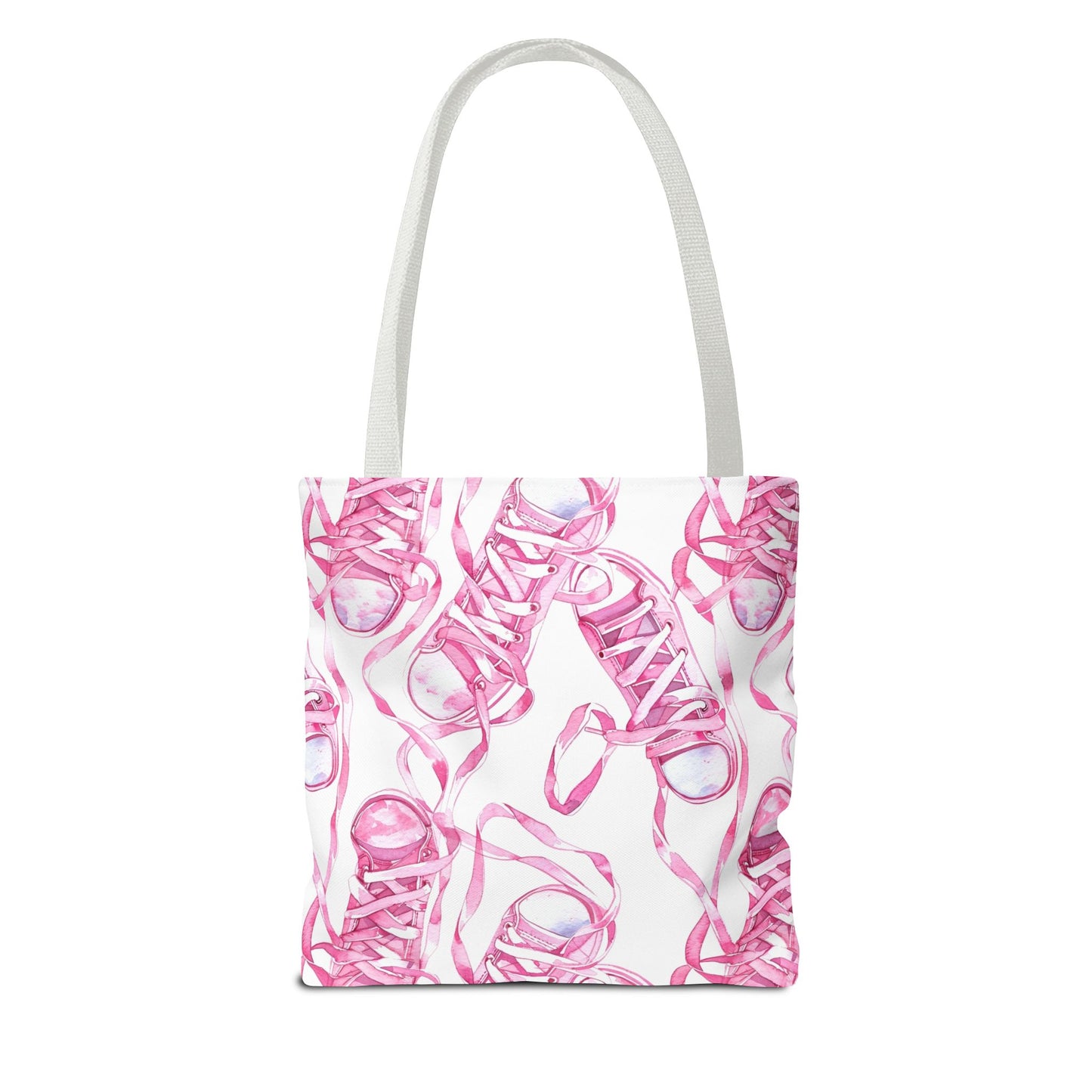 Cute Pink Sneakers Tote Bag for the Sports Lover