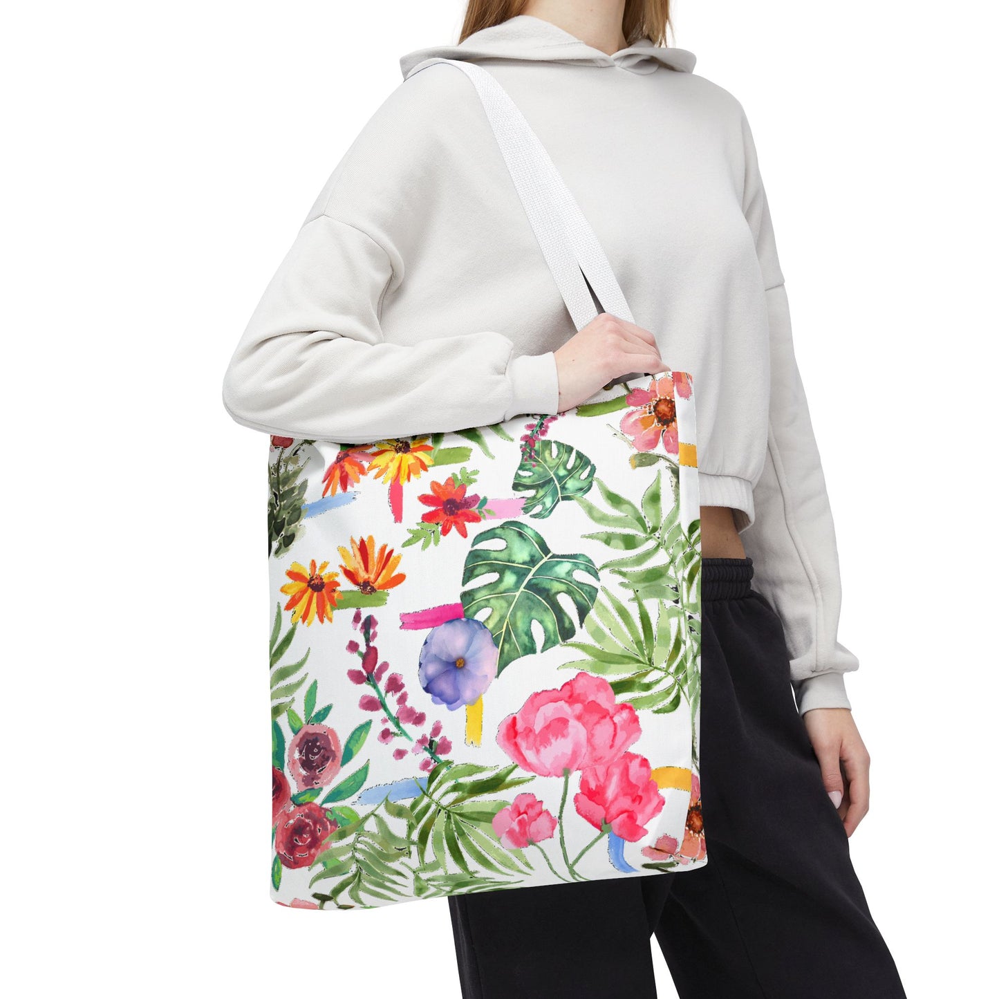 Floral Print Tote Bag