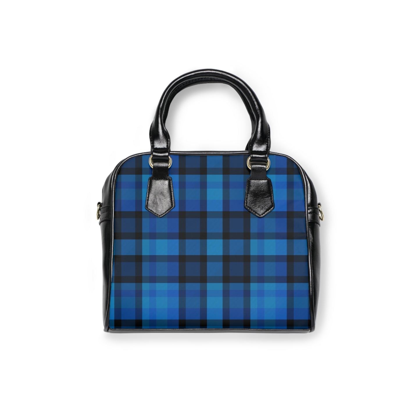 Stylish Plaid Shoulder Handbag
