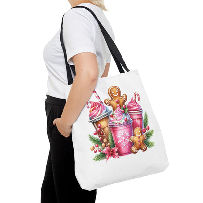 Gingerbread Holiday Tote Bag for Holiday Shopping