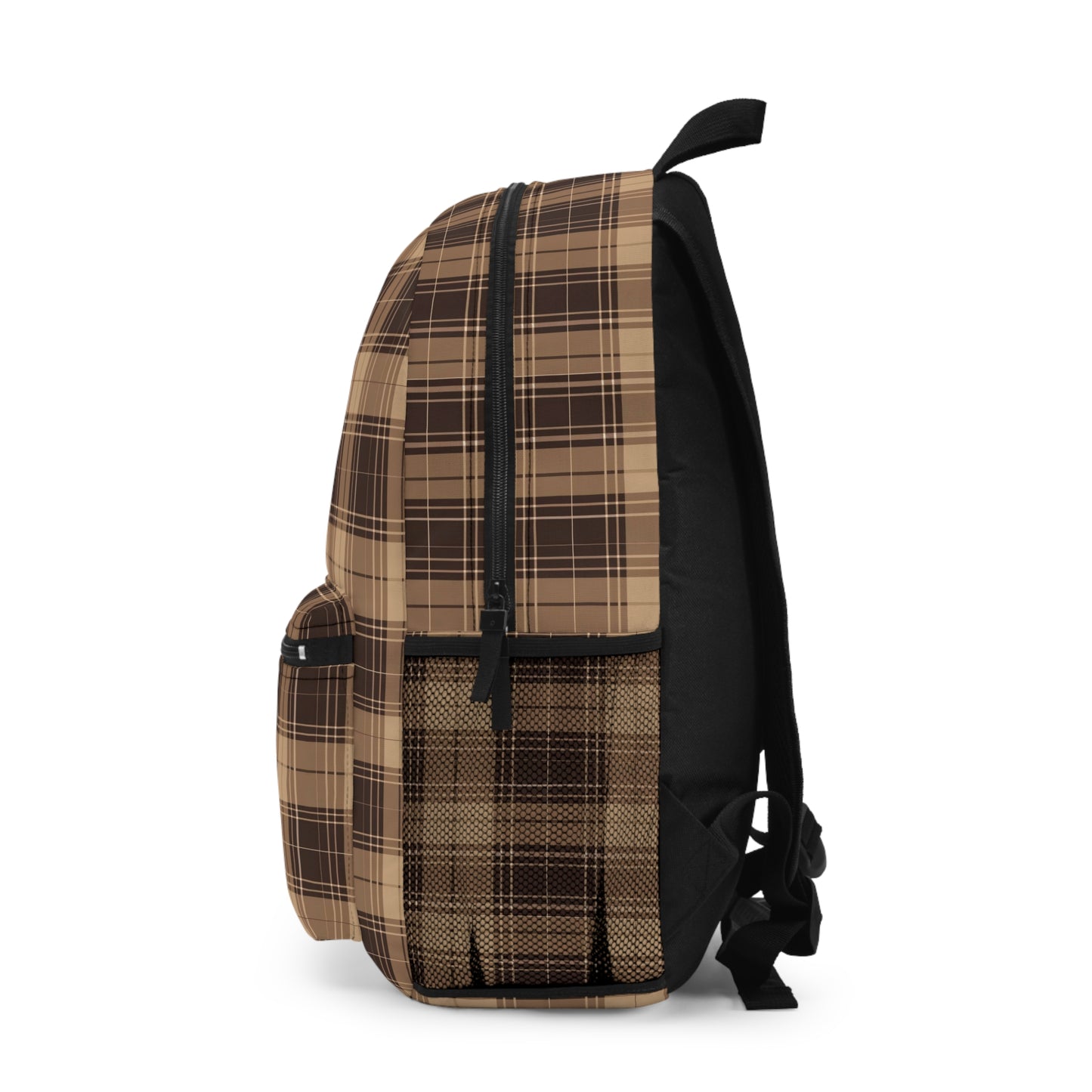 Stylish Plaid Backpack for School, Travel, Casual Outings