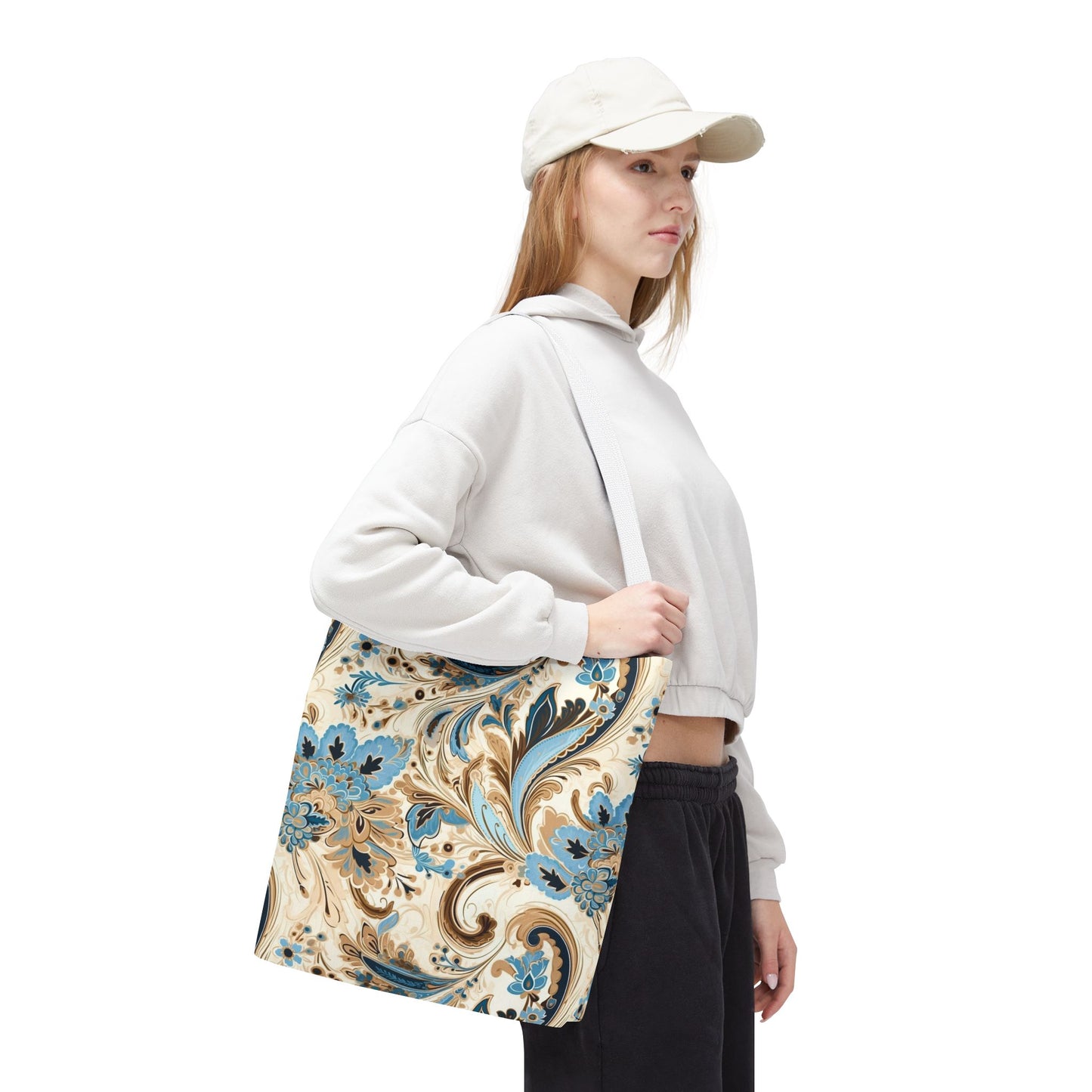Elegant Floral Tote Bag