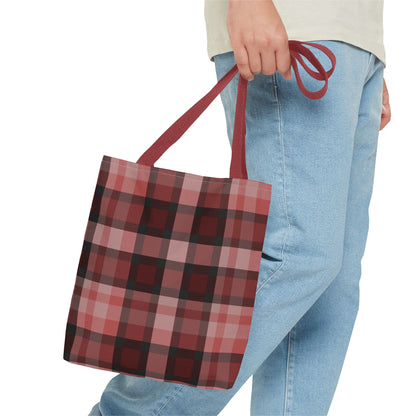 Cozy Plaid Tote Bag, Perfect for Fashionistas
