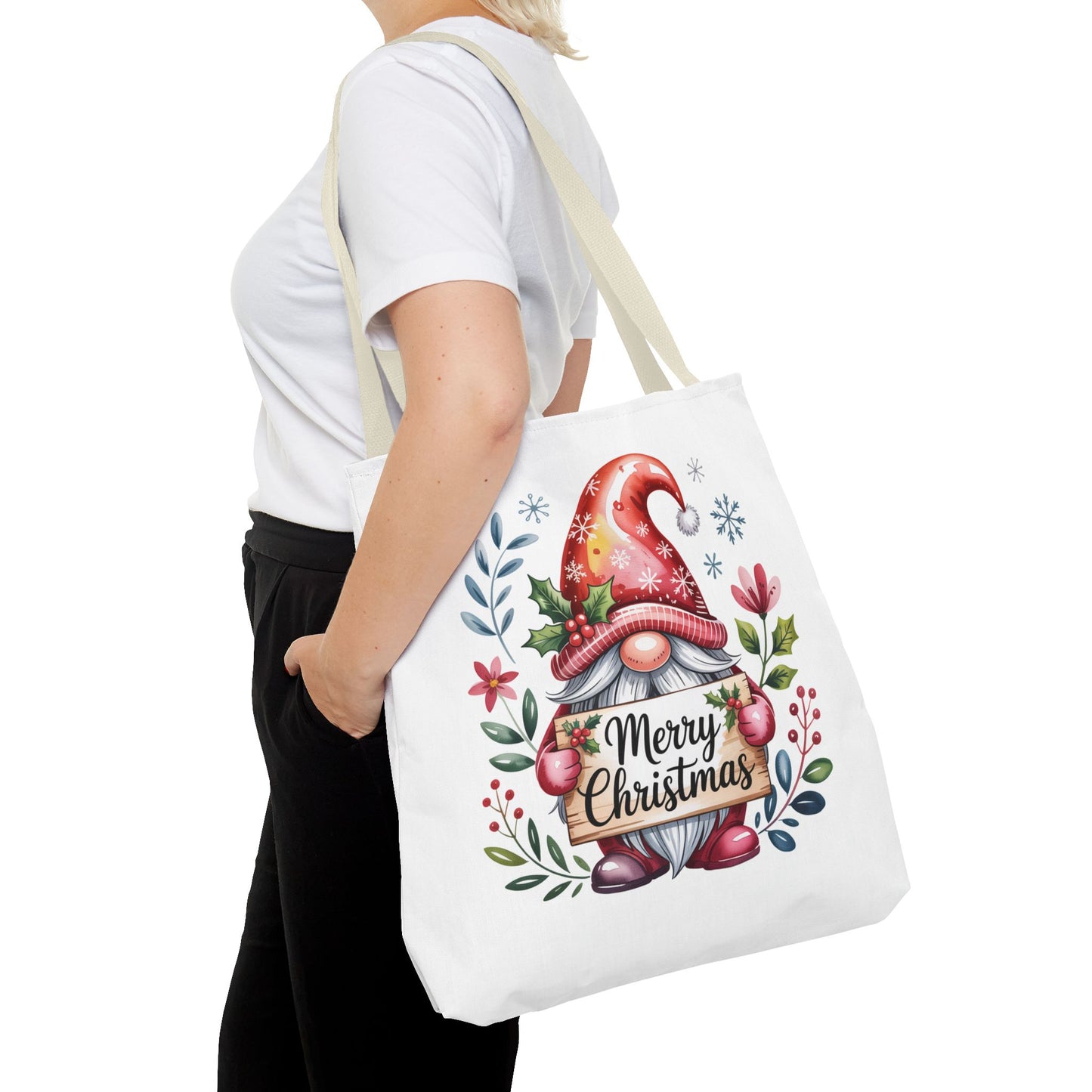 Festive Christmas Gnome Tote Bag