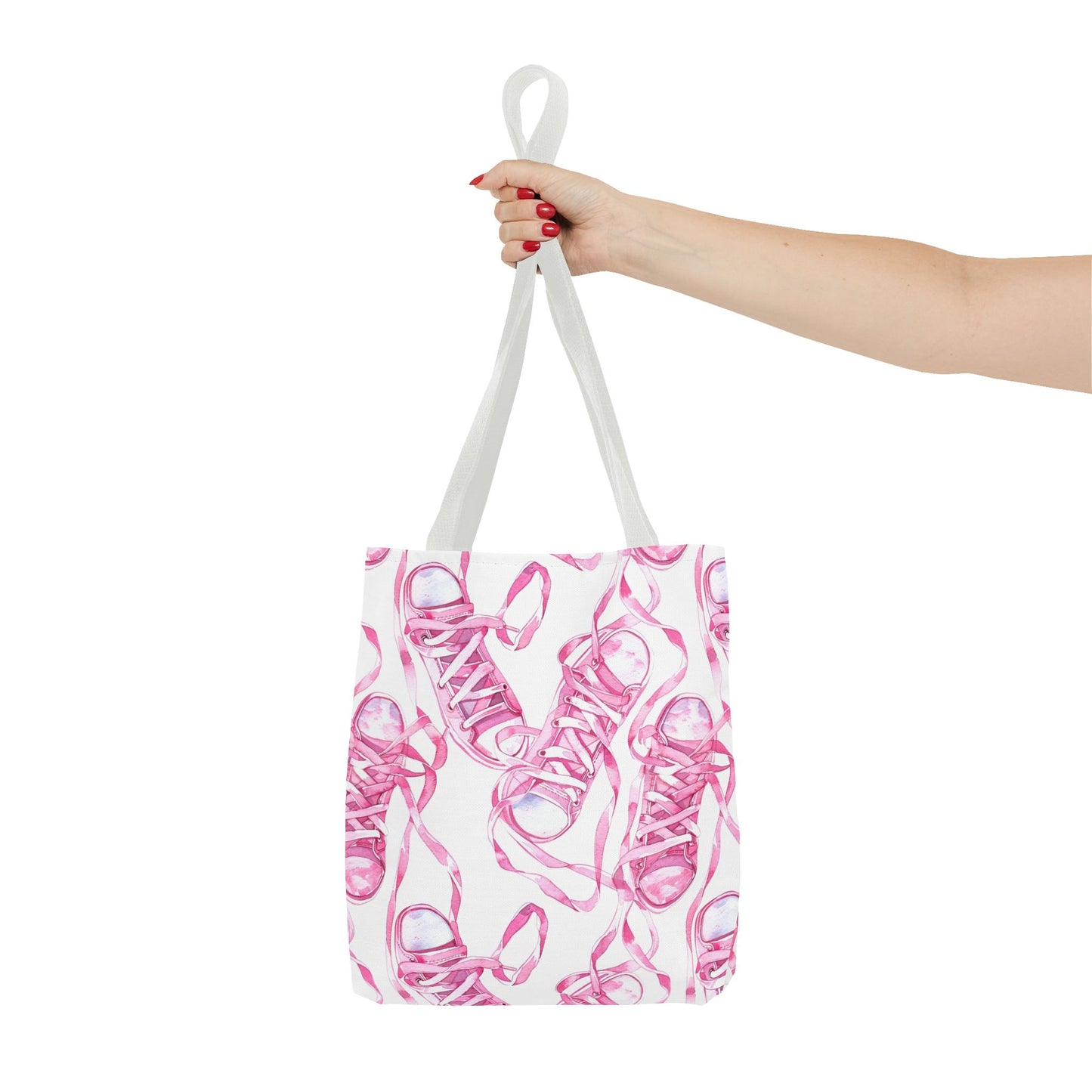 Cute Pink Sneakers Tote Bag for the Sports Lover