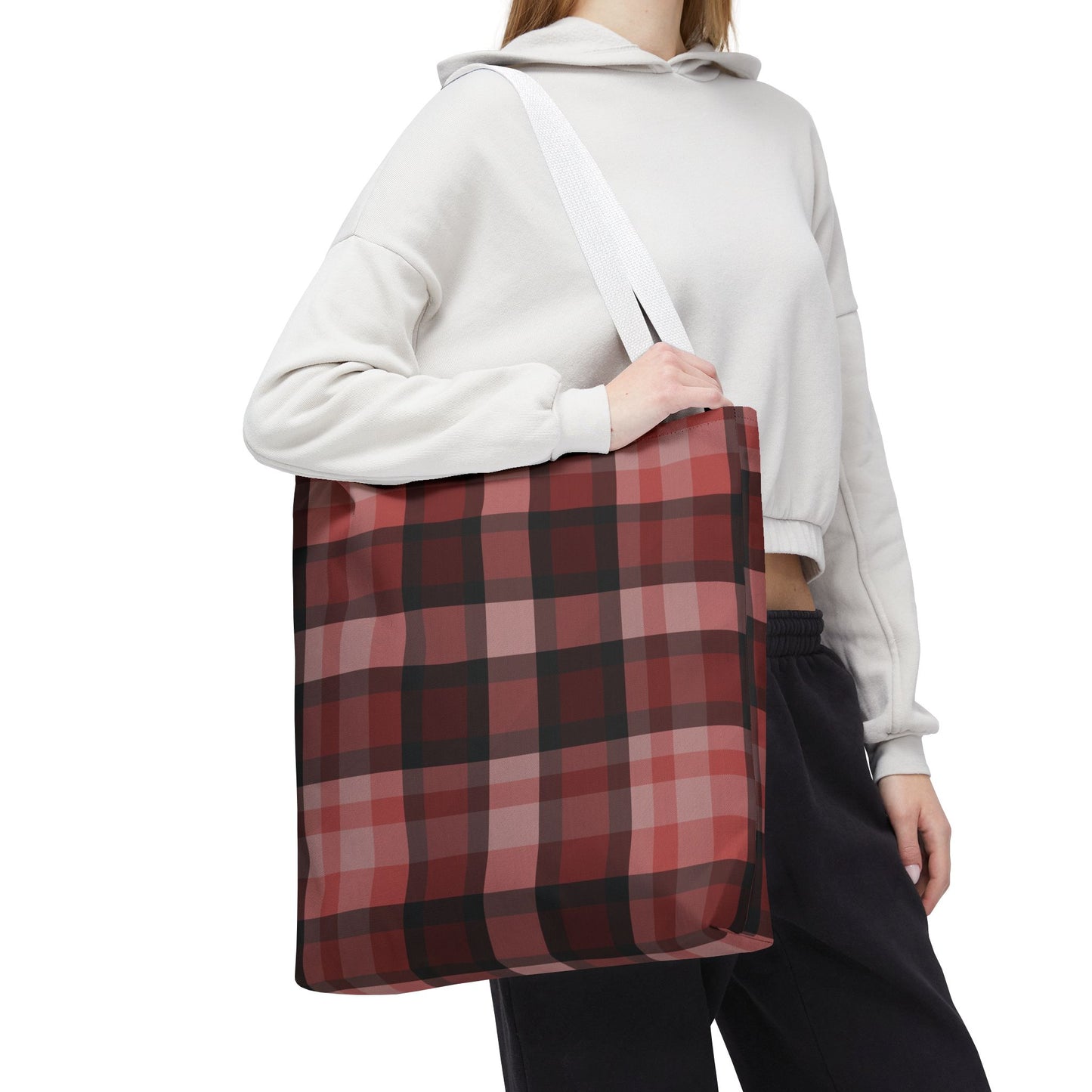 Cozy Plaid Tote Bag, Perfect for Fashionistas