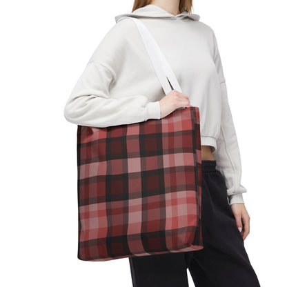 Cozy Plaid Tote Bag, Perfect for Fashionistas