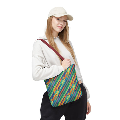 Vibrant Striped Tote Bag