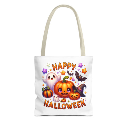 Cute Halloween Ghost Pumpkin Tote Bag