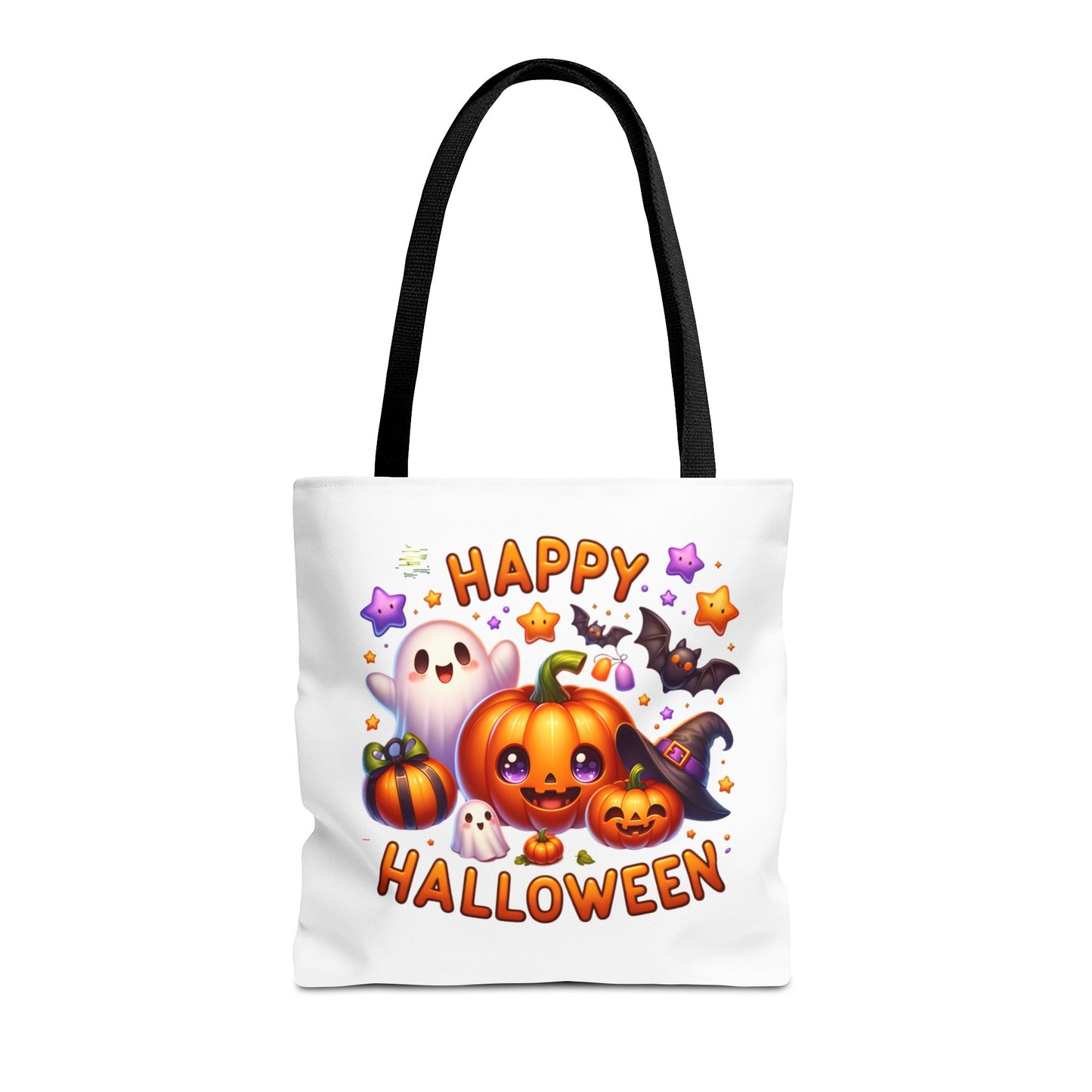 Cute Halloween Ghost Pumpkin Tote Bag