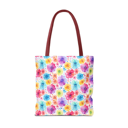 Vibrant Floral Tote Bag, Perfect Gift for Mother's Day, Bright Summer Accessory