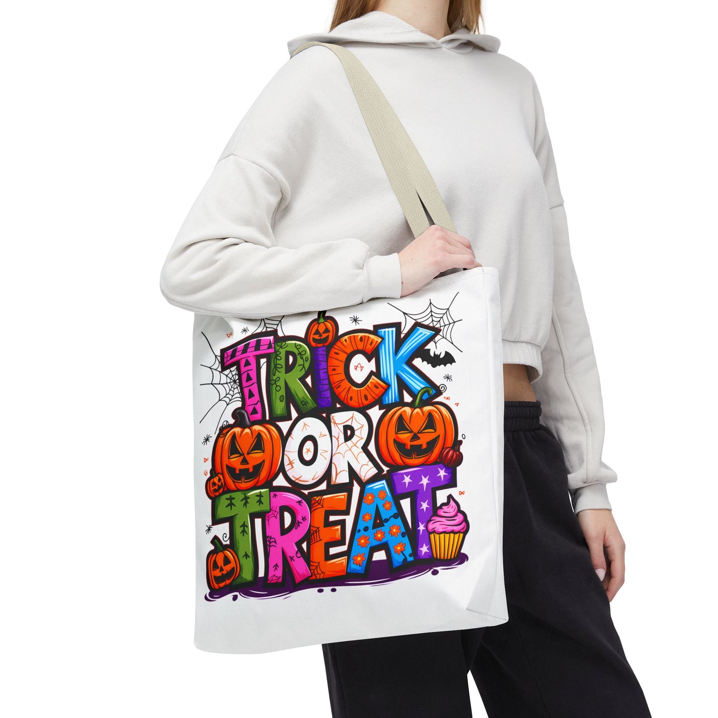 Halloween Trick or Treat Tote Bag, Spooky Gift
