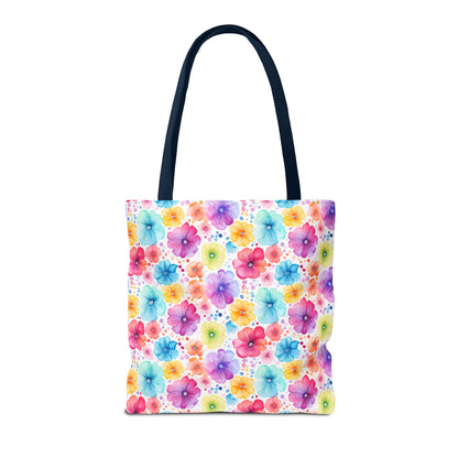 Vibrant Floral Tote Bag, Perfect Gift for Mother's Day, Bright Summer Accessory