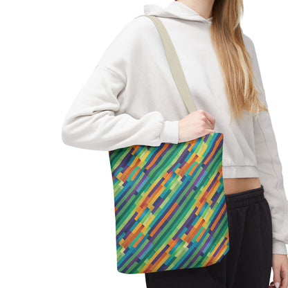 Vibrant Striped Tote Bag