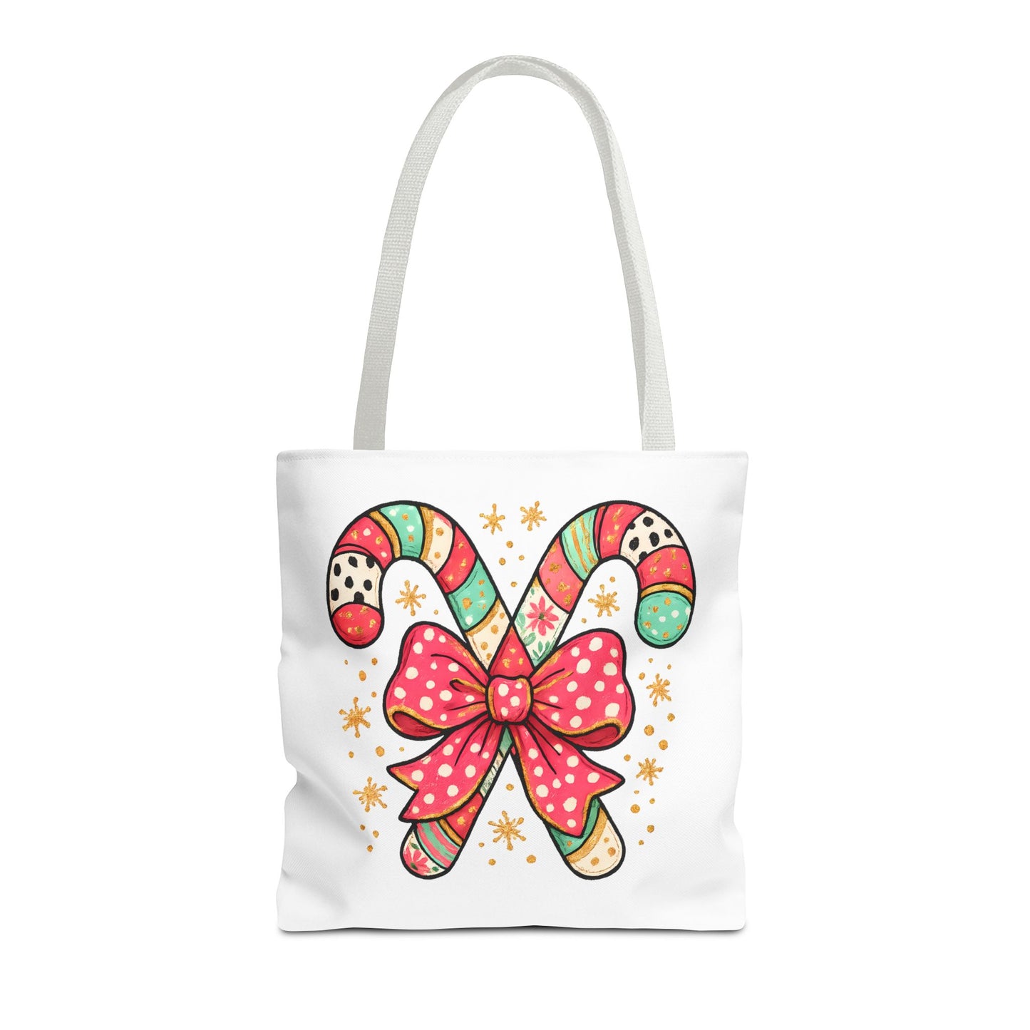 Candy Cane Holiday Tote Bag