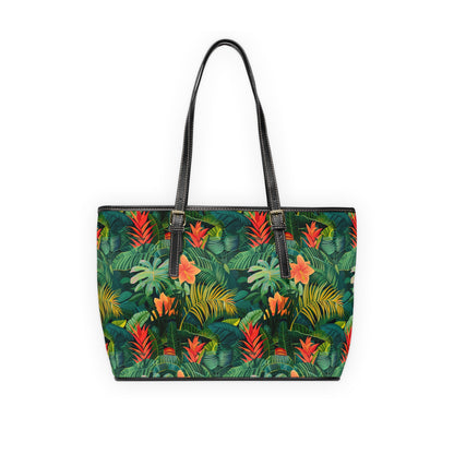 Vibrant Jungle Print Shoulder Bag