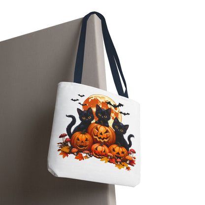Halloween Cat Tote Bag, Trick or Treat Bag