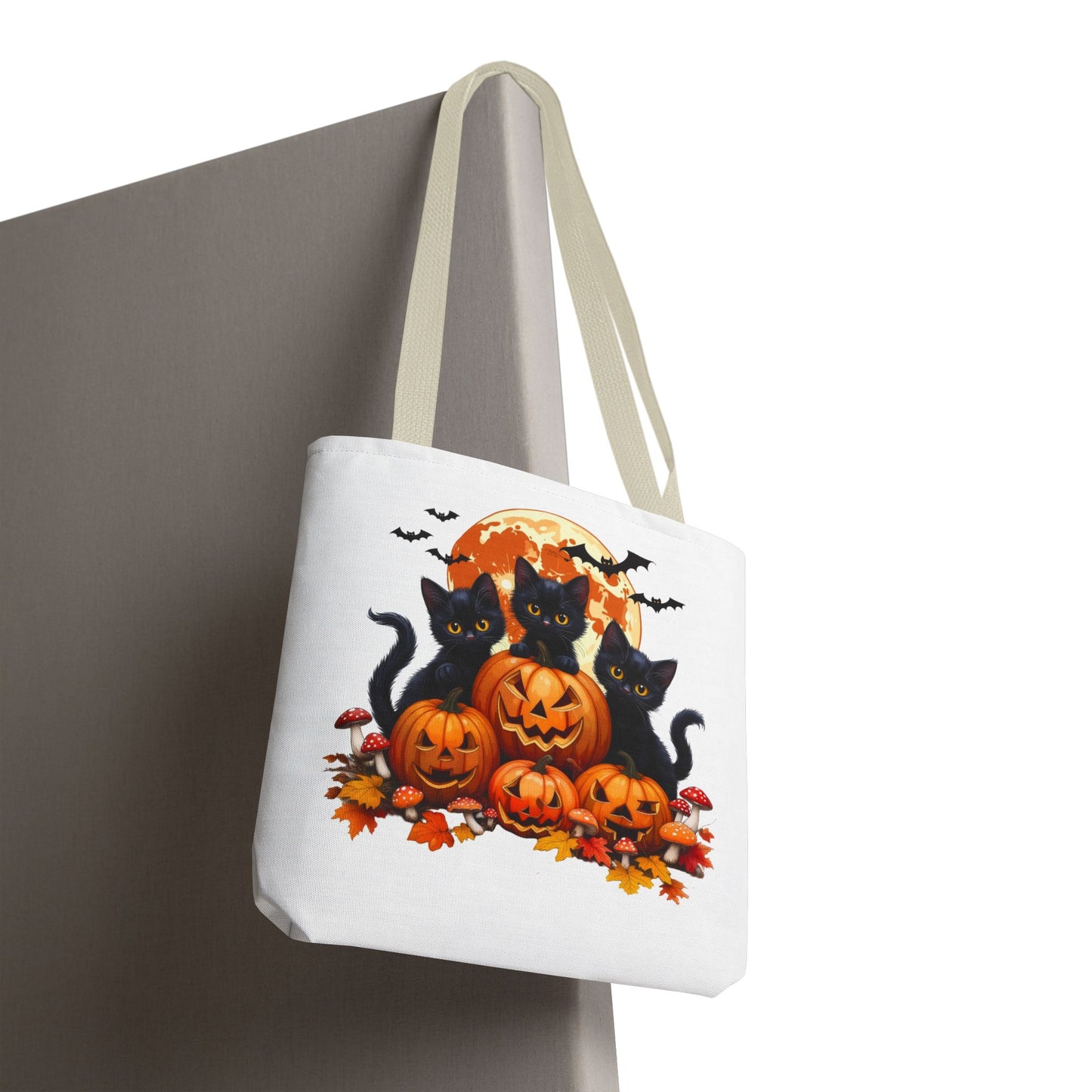 Halloween Cat Tote Bag, Trick or Treat Bag
