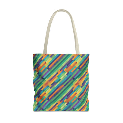 Vibrant Striped Tote Bag