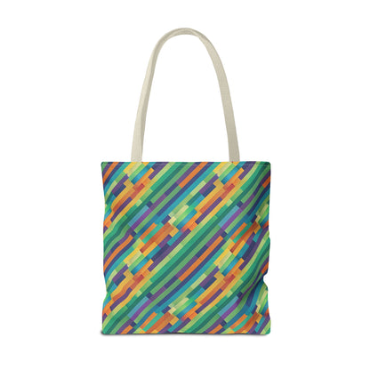 Vibrant Striped Tote Bag