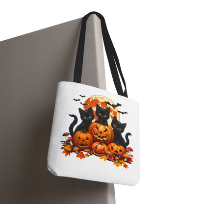 Halloween Cat Tote Bag, Trick or Treat Bag