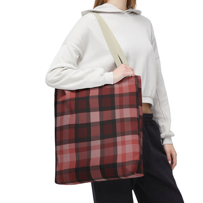 Cozy Plaid Tote Bag, Perfect for Fashionistas