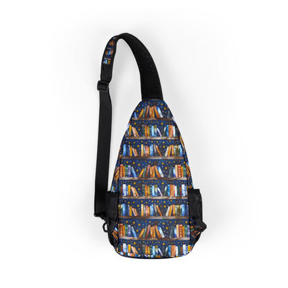 Colorful Library Chest Bag for Book Lovers, Perfect for Daily Use