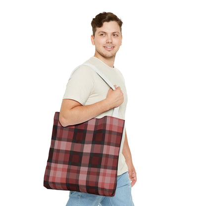 Cozy Plaid Tote Bag, Perfect for Fashionistas