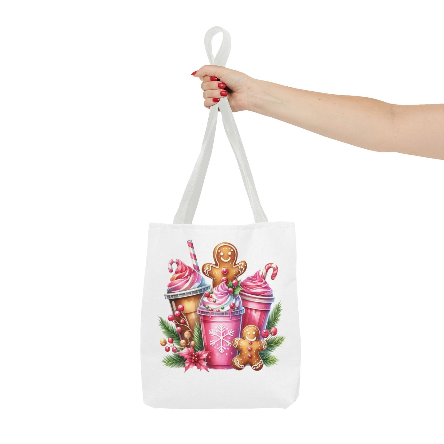 Gingerbread Holiday Tote Bag for Holiday Shopping
